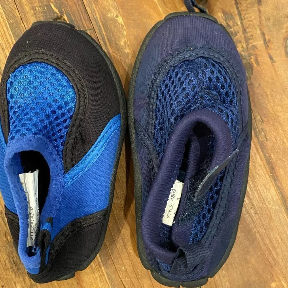 Koala Kids + Life Style Water Shoes Set Two Pair Blue Unisex Toddler Size 3